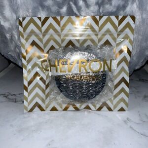 BELLE BEAUTY Chevron Eye Shadow Compact SHADES OF MOCHA 0.30 oz 8.5 g X 2